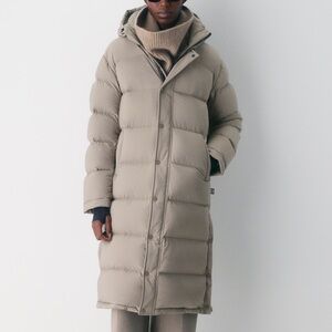 Aritzia Taupe Puffer Jacket